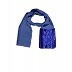 Cotton Sequence Design Stole-Blue Cotton Sequence Design Stole-Blue